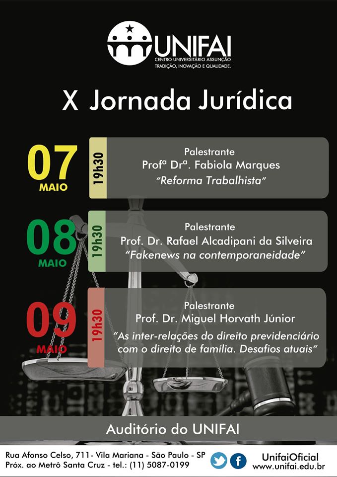 Cartaz da Jornada Jurídica