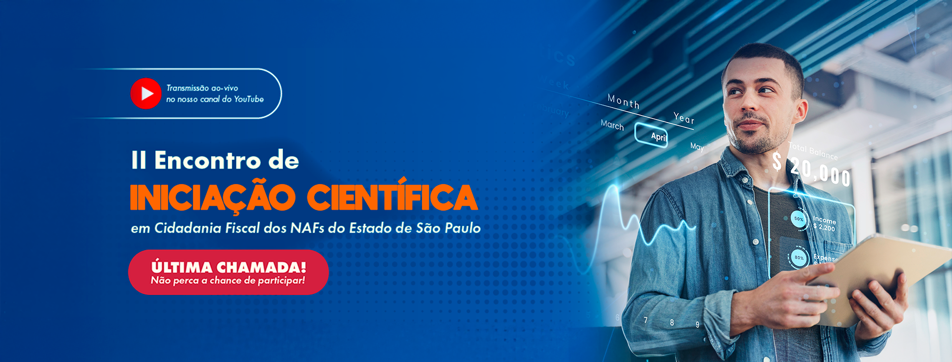 Últimos dias para enviar seu trabalho ao II Encontro de Iniciação Científica em Cidadania Fiscal