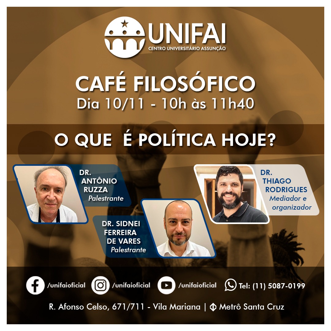 Pôster do evento Café Filosófico