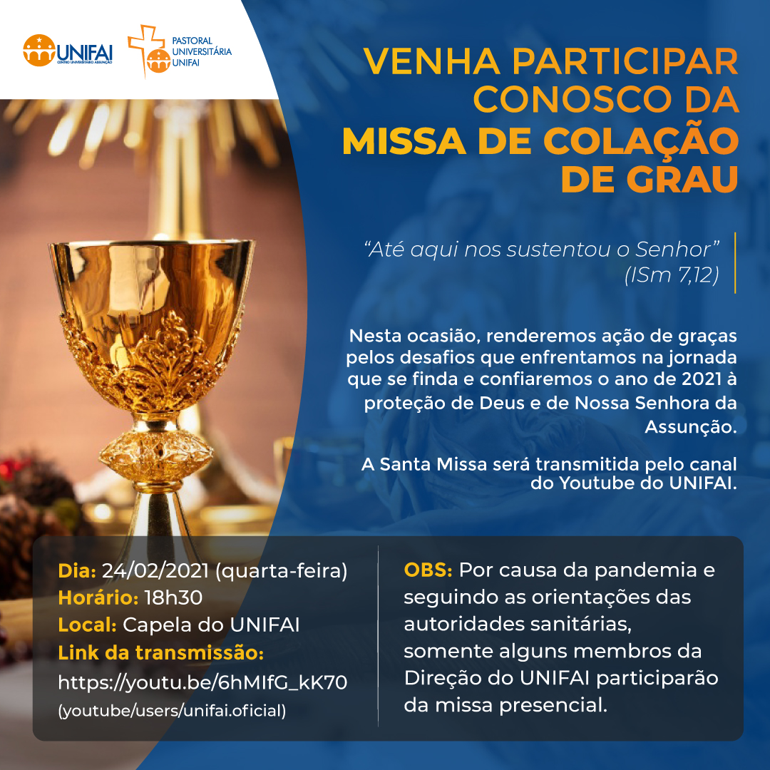 Missa de Colação de Grau 2021