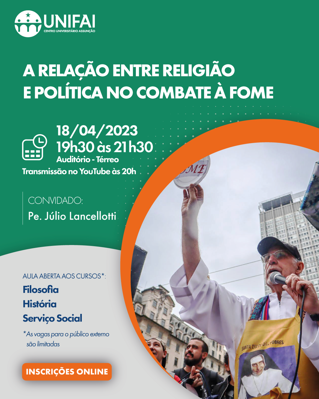 Palestra sobre a Religião e Política no Combate à Fome